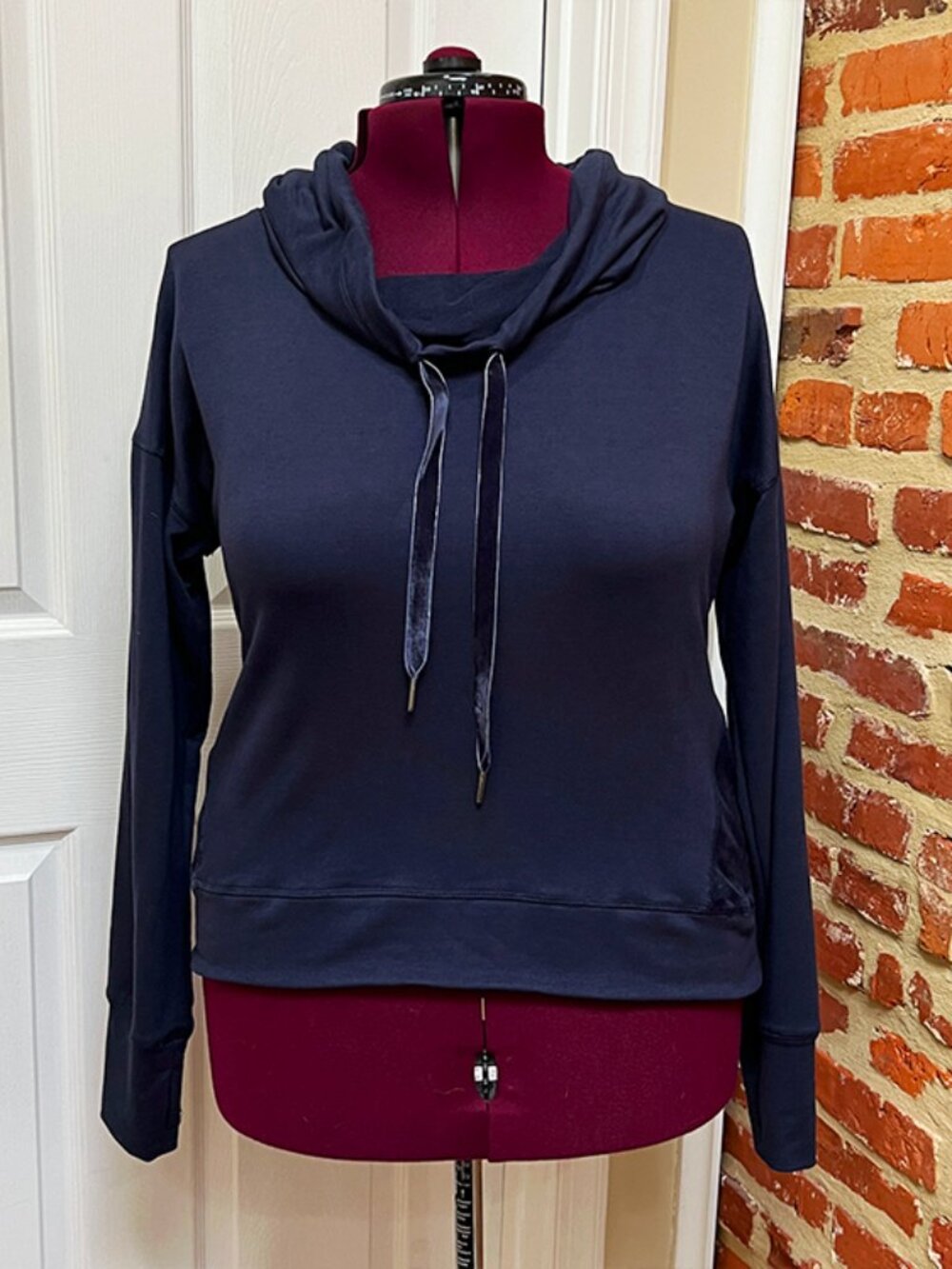 NWT C9 Champion Lightweight Cowl Neck Sweatshirt with Velour Inset